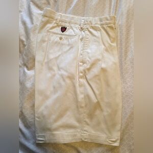 Ralph Lauren White Polo Golf Shorts 34